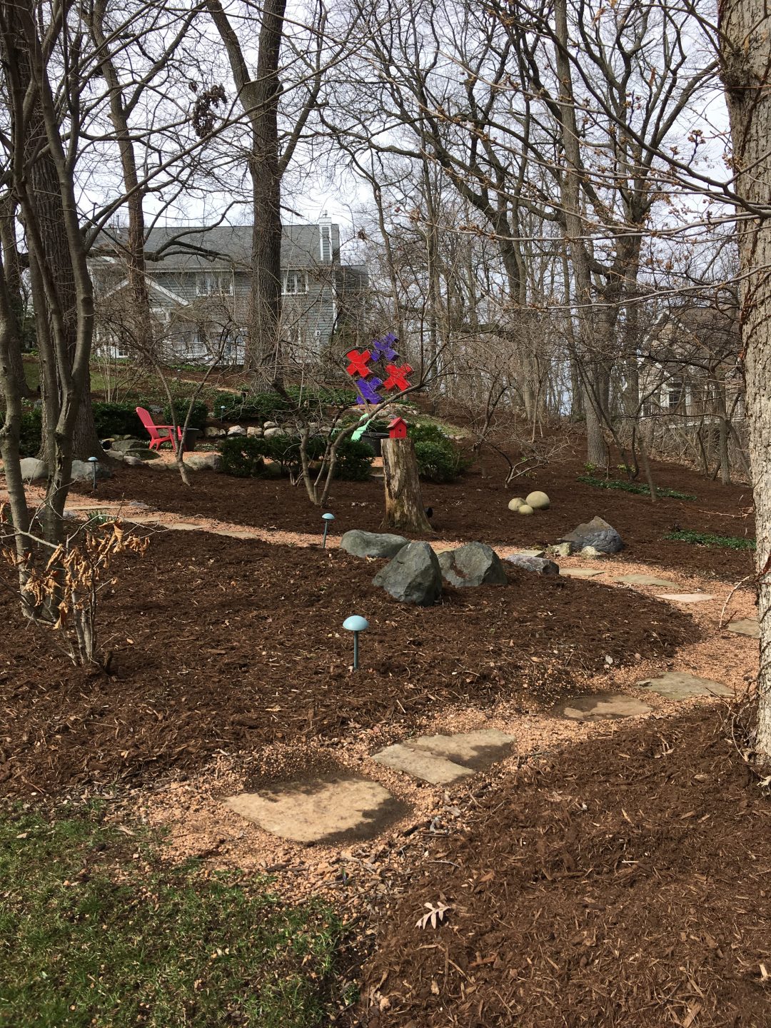 Early spring mulch job | Jada's Garden
